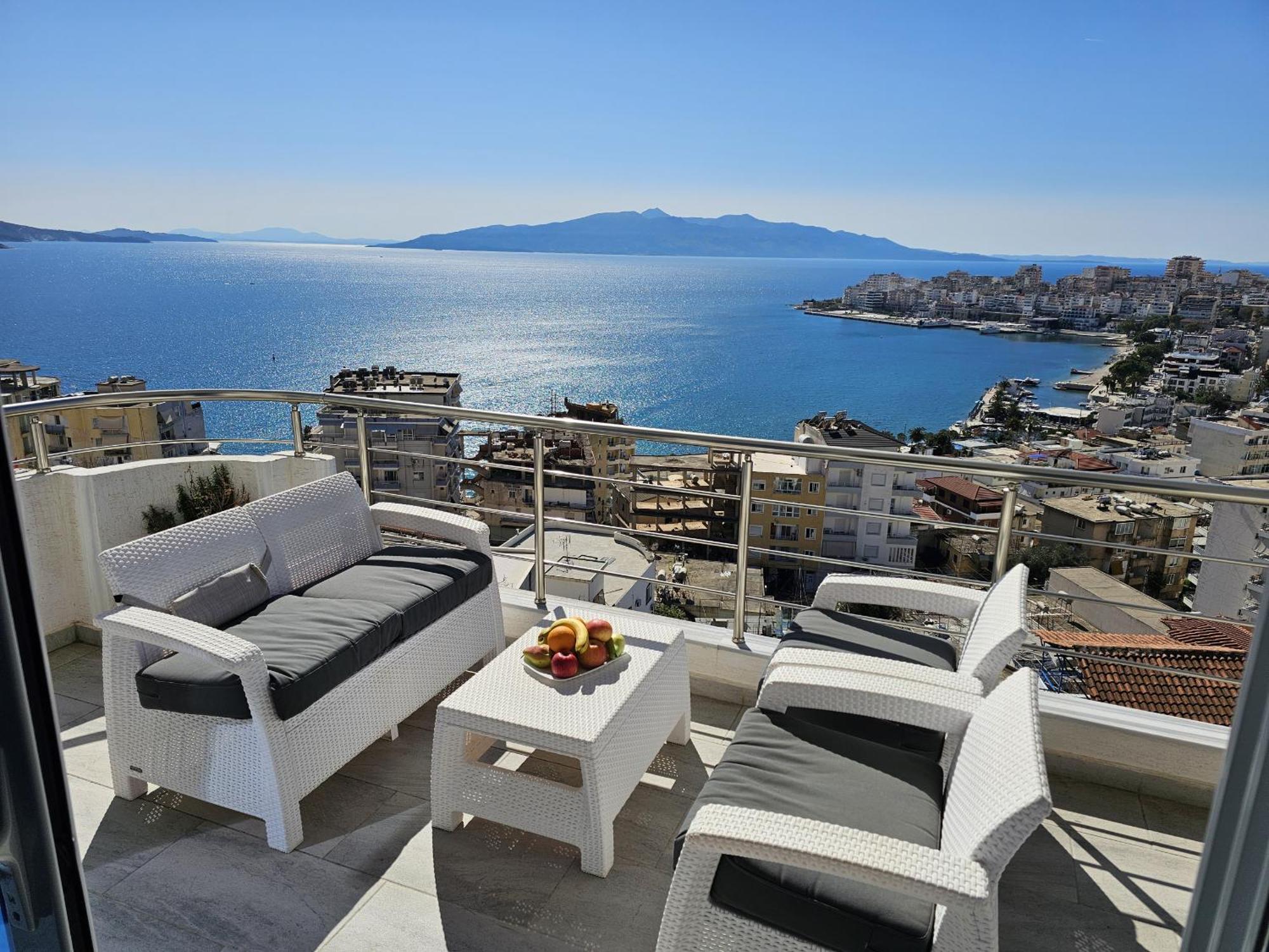 Panorama View Apartments Саранда Экстерьер фото