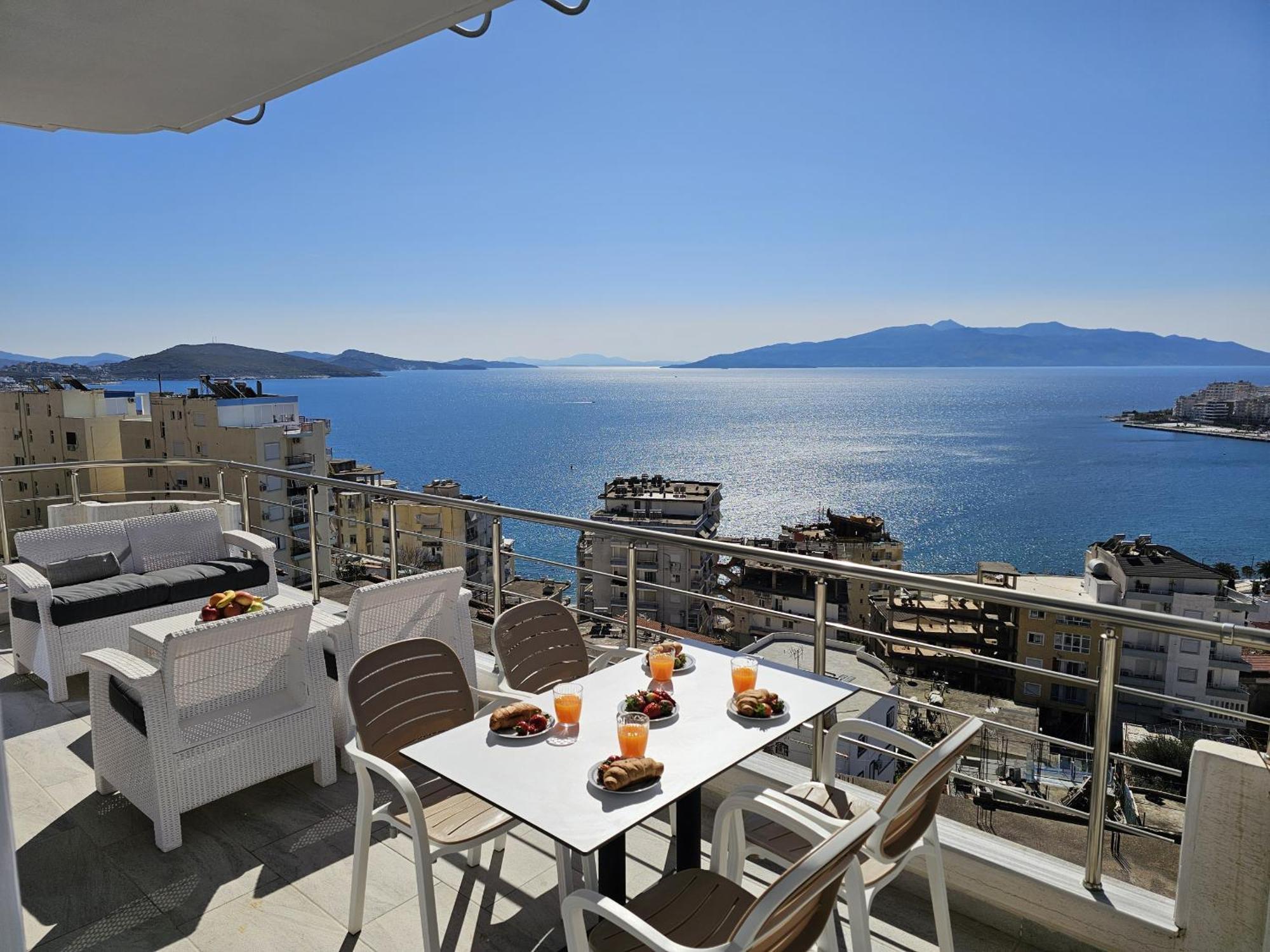 Panorama View Apartments Саранда Экстерьер фото